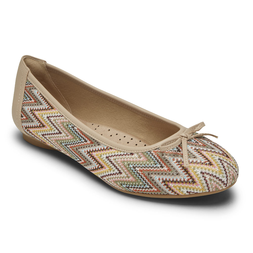 Rockport Womens Reagan Bow - Flats Multicolor - KWB493705